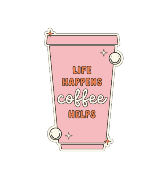 Coffee helps límmiði