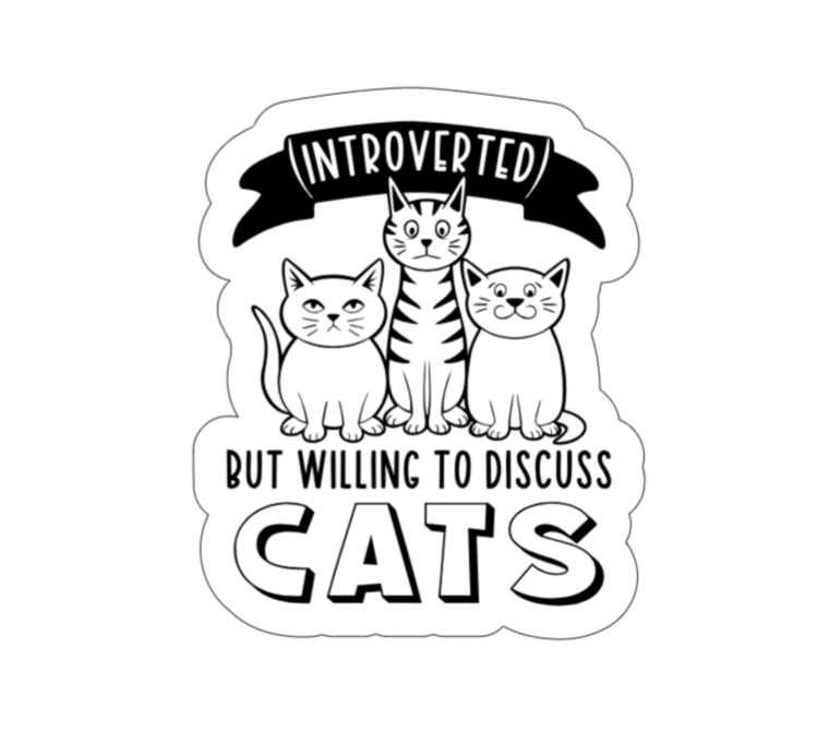 Willing to discuss cats límmiði