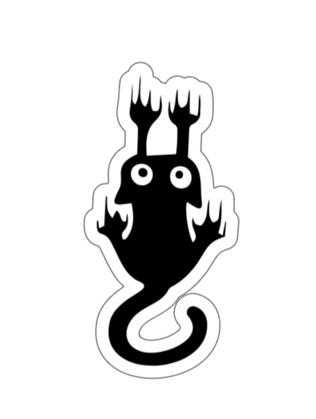 Hang on cat límmiði