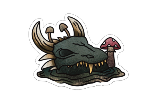 DragonSkull límmiði