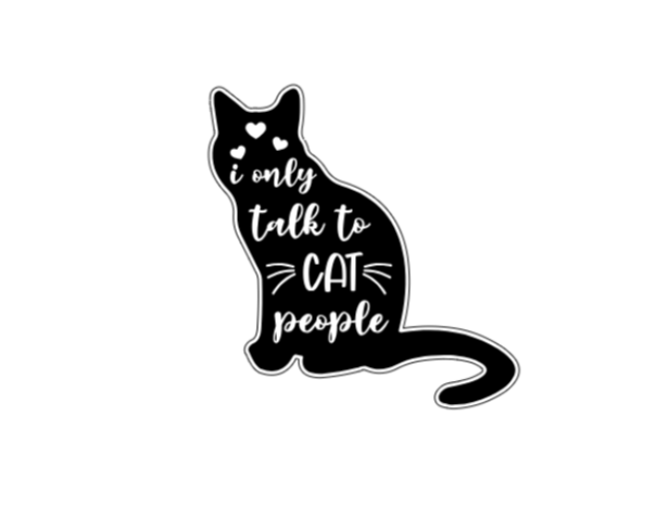 Only cat people límmiði