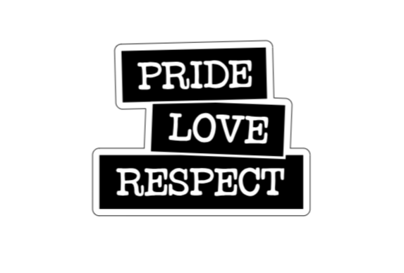 Pride, Love, Respect límmiði