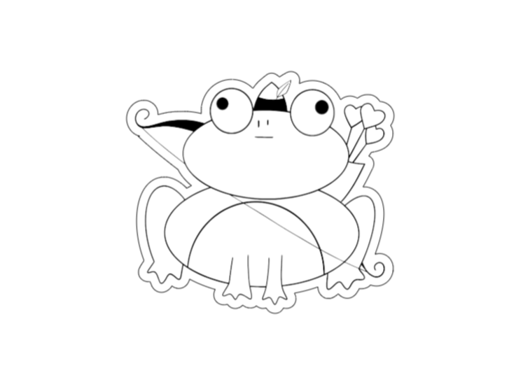 Frogiac Bogamaður límmiði