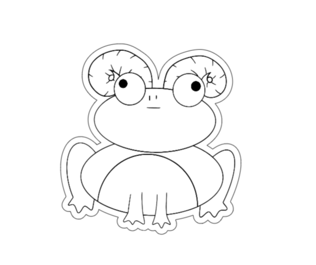 Frogiac Hrútur límmiði