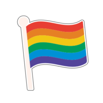 Waving Pride Flag
