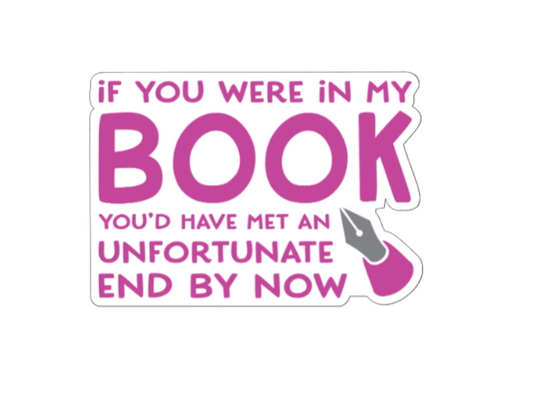 If you were in my book..