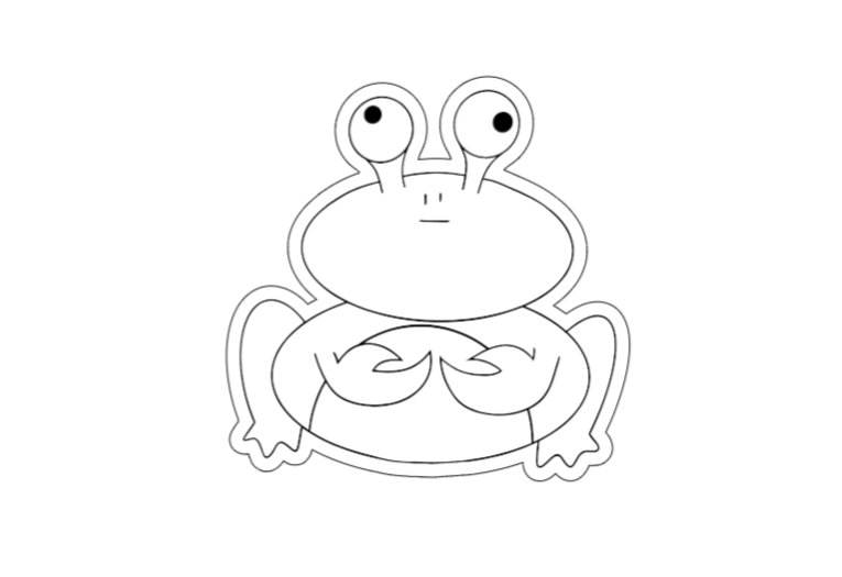 Frogiac Krabbi límmiði