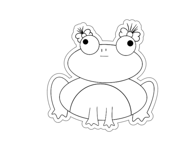 Frogiac Meyja límmiði