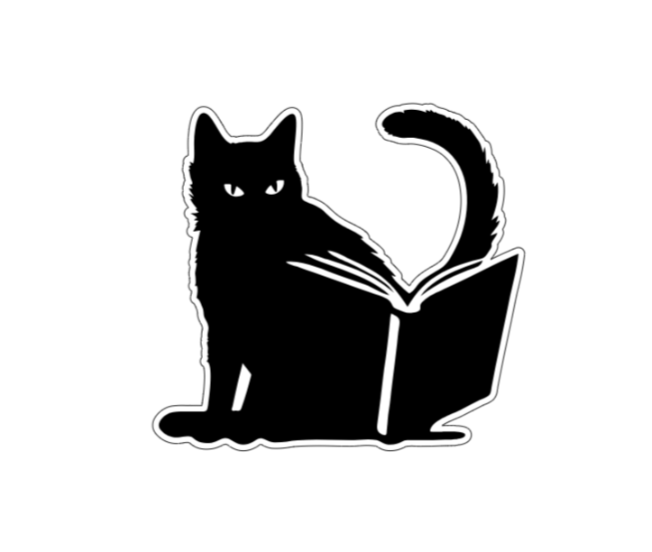 Witchy cat límmiði