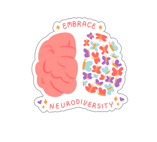 Embrace neurodiversity límmiði