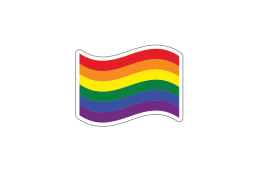 Simple Pride Flag límmiði