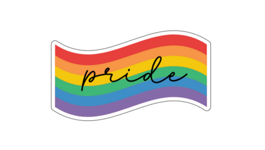 Cute Pride Flag límmiði