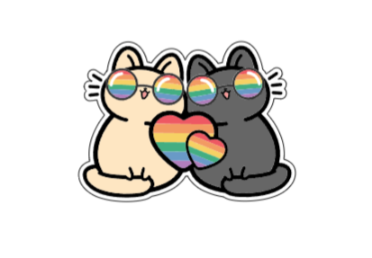 Two proud cats