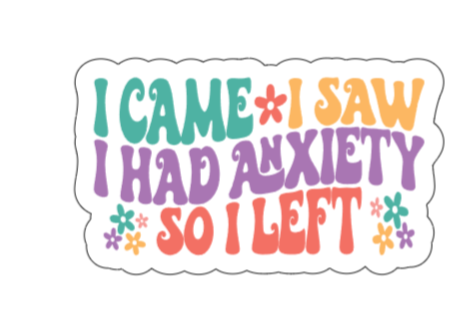 I came, I saw, I had anxiety