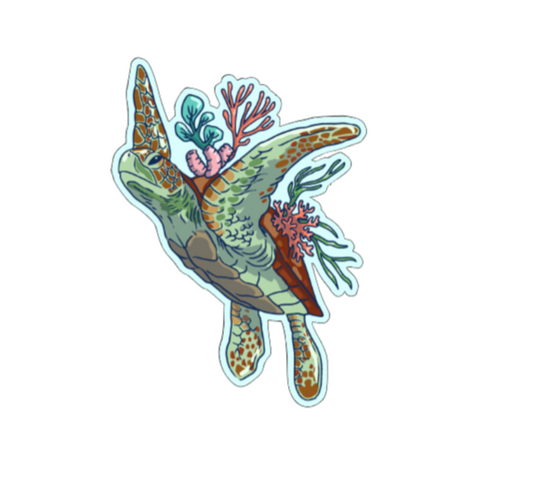 Seaturtle swimming