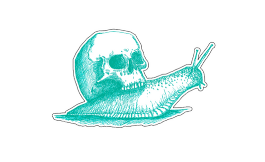 Skullsnail límmiði