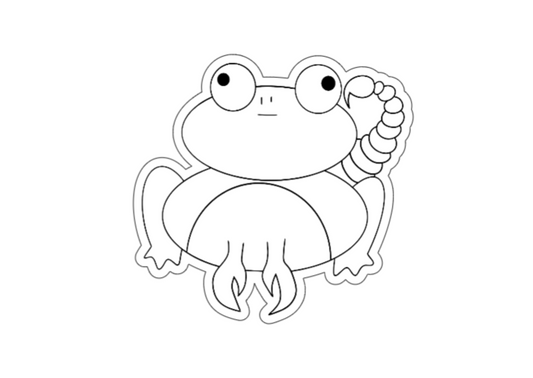 Frogiac Sporðdreki límmiði