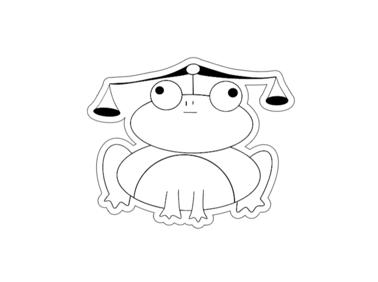 Frogiac Vog límmiði