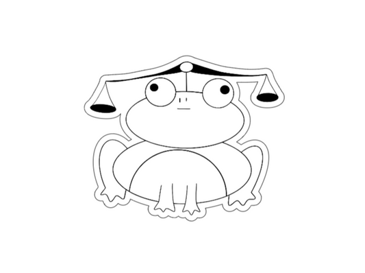 Frogiac Vog límmiði