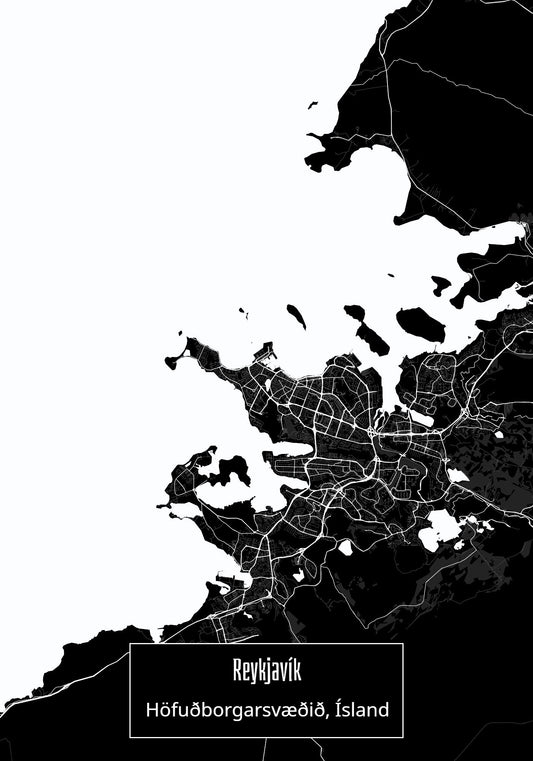Borgarkort með titil